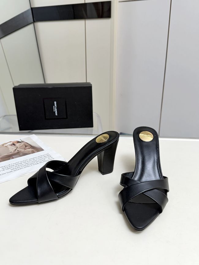 Saint Laurent mule sandals leather 7.5CM F6630-2