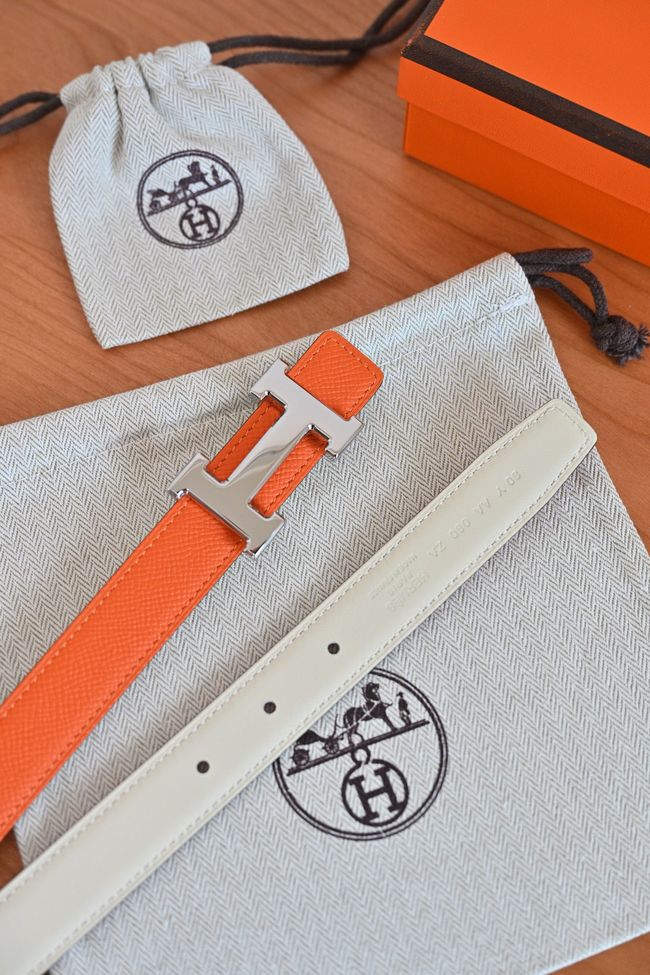Hermes Constance buckle & double-sided leather belt 24mm H07457-5 Hermes Constance buckle & double-sided leather belt 24mm H07457-5