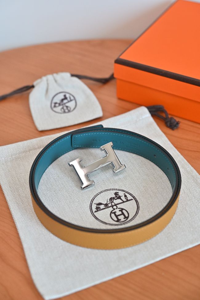 Hermes Constance buckle & double-sided leather belt 24mm H07457-7 Hermes Constance buckle & double-sided leather belt 24mm H07457-7