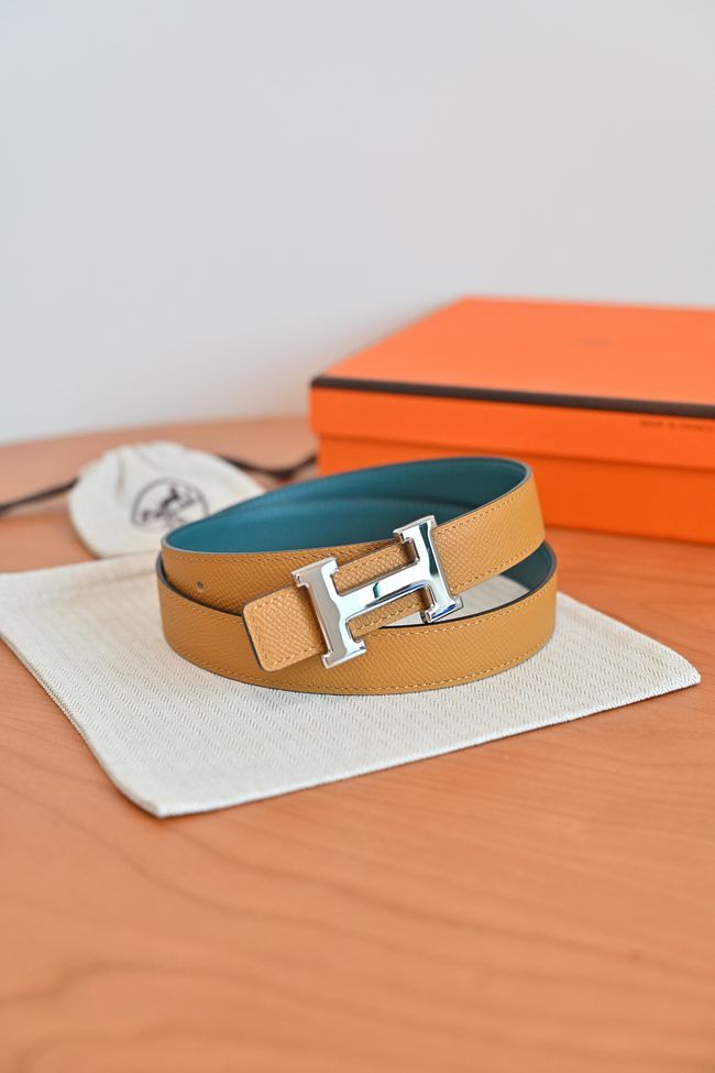 Hermes Constance buckle & double-sided leather belt 24mm H07457-7 Hermes Constance buckle & double-sided leather belt 24mm H07457-7