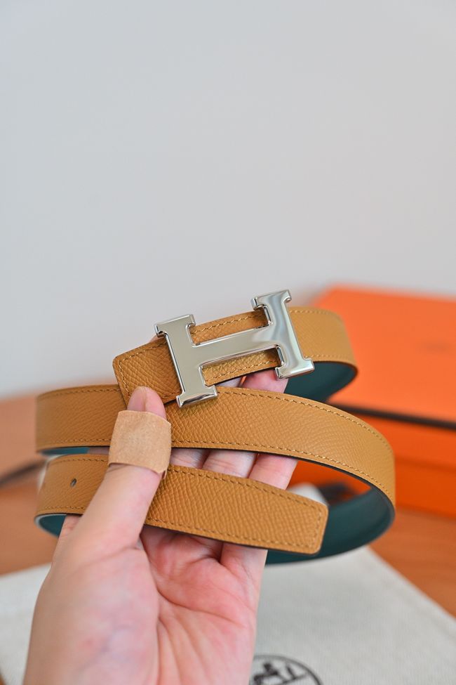 Hermes Constance buckle & double-sided leather belt 24mm H07457-7 Hermes Constance buckle & double-sided leather belt 24mm H07457-7