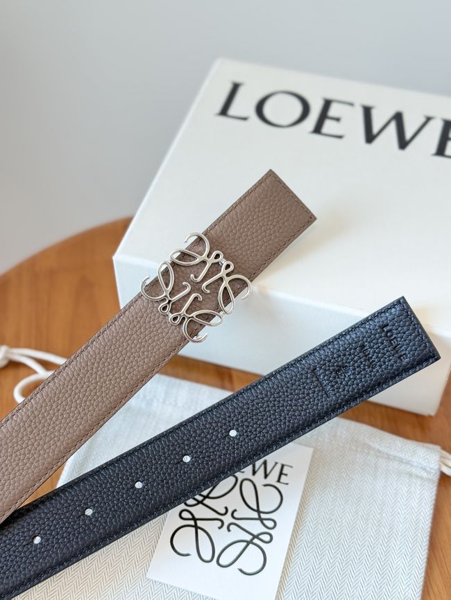Loewe Cowhide Double-Sided Anagram Belt 35MM 26X03-10 Loewe Cowhide Double-Sided Anagram Belt 35MM 26X03-10