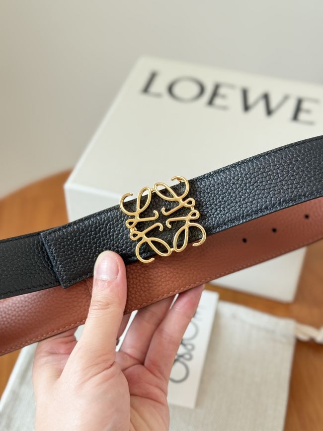 Loewe Cowhide Double-Sided Anagram Belt 35MM 26X03-3 Loewe Cowhide Double-Sided Anagram Belt 35MM 26X03-3