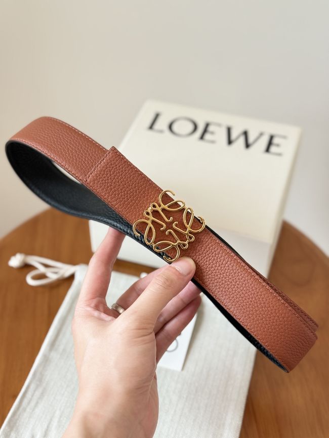 Loewe Cowhide Double-Sided Anagram Belt 35MM 26X03-3 Loewe Cowhide Double-Sided Anagram Belt 35MM 26X03-3