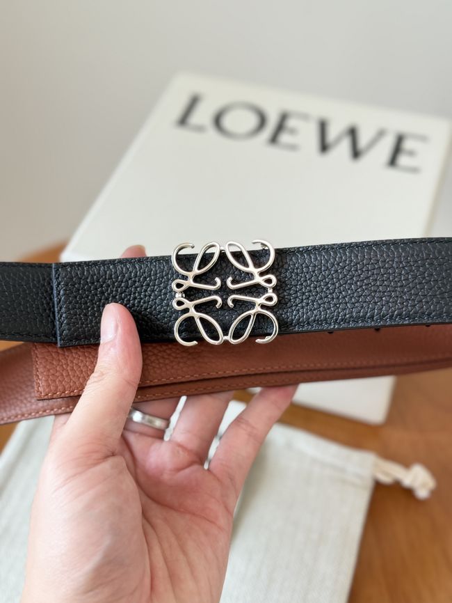 Loewe Cowhide Double-Sided Anagram Belt 35MM 26X03-4 Loewe Cowhide Double-Sided Anagram Belt 35MM 26X03-4