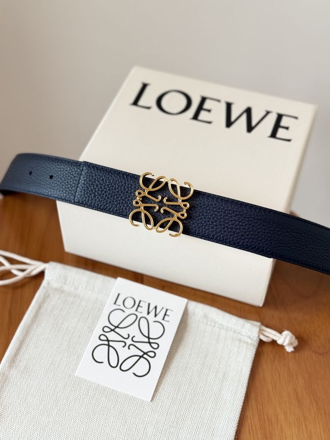 Loewe Cowhide Double-Sided Anagram Belt 35MM 26X03-7 Loewe Cowhide Double-Sided Anagram Belt 35MM 26X03-7