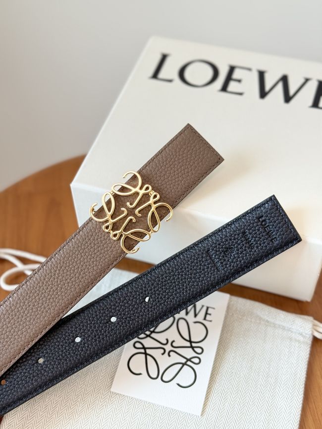 Loewe Cowhide Double-Sided Anagram Belt 35MM 26X03-9