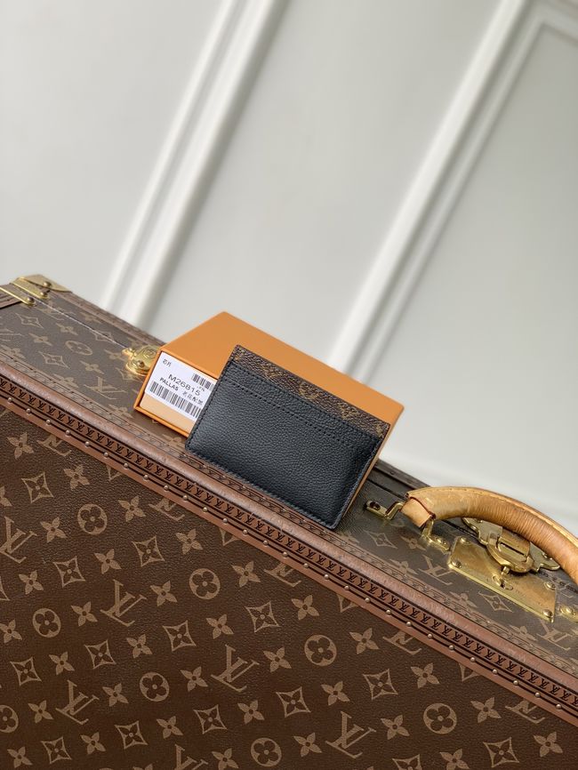 Louis Vuitton Double Card Holder Low Key M26815 black Louis Vuitton Double Card Holder Low Key M26815 black