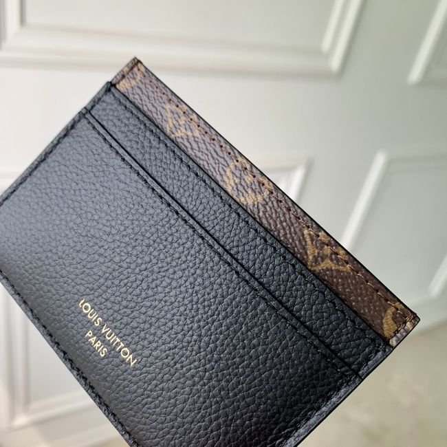 Louis Vuitton Double Card Holder Low Key M26815 black Louis Vuitton Double Card Holder Low Key M26815 black