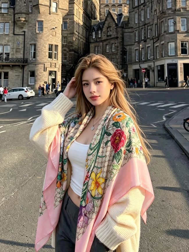 Gucci Wool and Silk Shawl A008HK-3