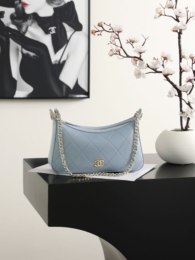 CHANEL Hobo Bag AS6640 blue CHANEL Hobo Bag AS6640 blue