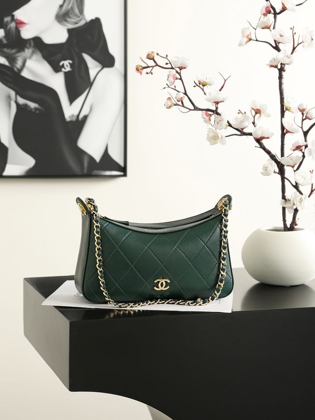 CHANEL Hobo Bag AS6640 green CHANEL Hobo Bag AS6640 green