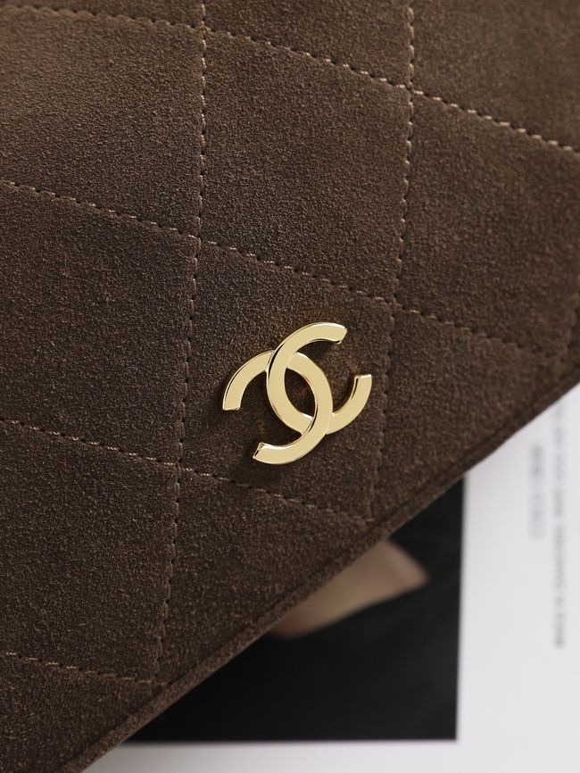 CHANEL Hobo Bag Suede AS6640 dark brown CHANEL Hobo Bag Suede AS6640 dark brown