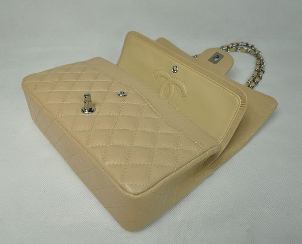 Chanel 2.55 Quilted Flap Bag 1112 Apricot with Silver Hardware Chanel 2.55 Quilted Flap Bag 1112 Apricot with Silver Hardware