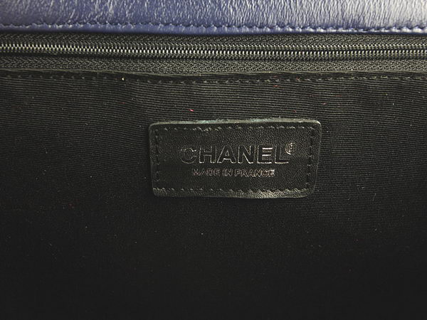 Chanel A67026 Royalblue Large Le Boy Flap Shoulder Bag Silver Chanel A67026 Royalblue Large Le Boy Flap Shoulder Bag Silver