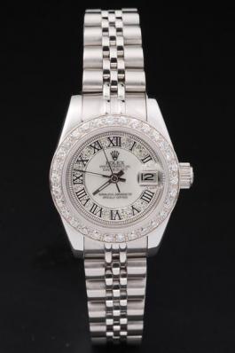 Rolex Datejust Mechanism Silver Diamond&White Surface-RD2434 Rolex Datejust Mechanism Silver Diamond&White Surface-RD2434
