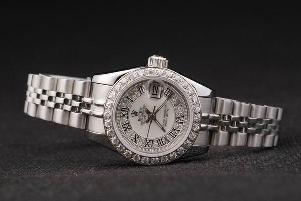 Rolex Datejust Mechanism Silver Diamond&White Surface-RD2434 Rolex Datejust Mechanism Silver Diamond&White Surface-RD2434